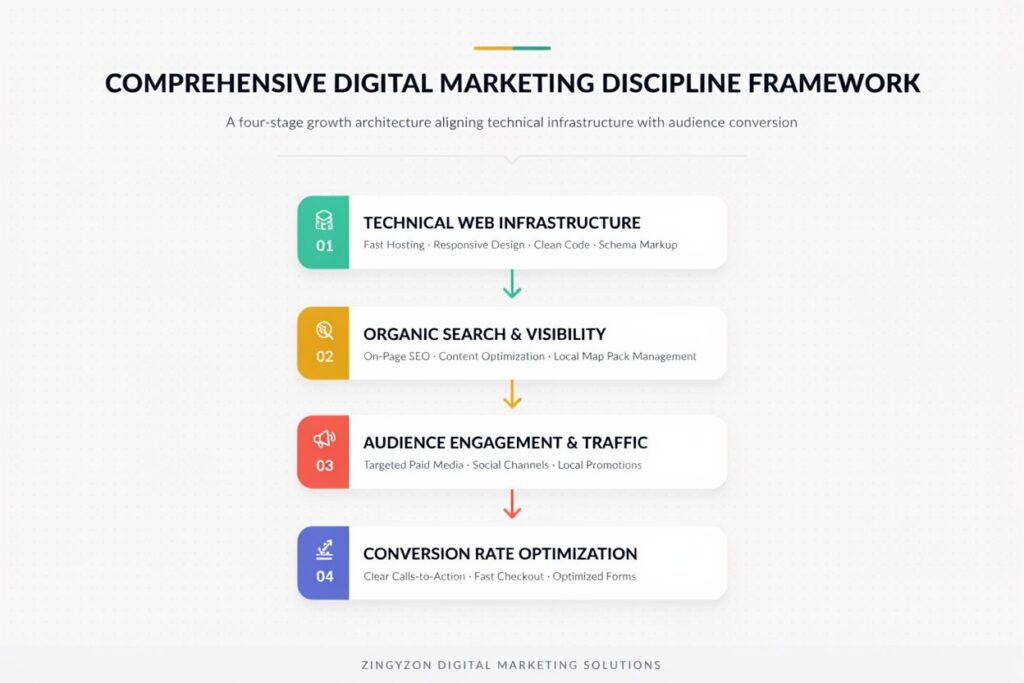 Comprehensive Digital Marketing Discipline Framework | Zingyzon
