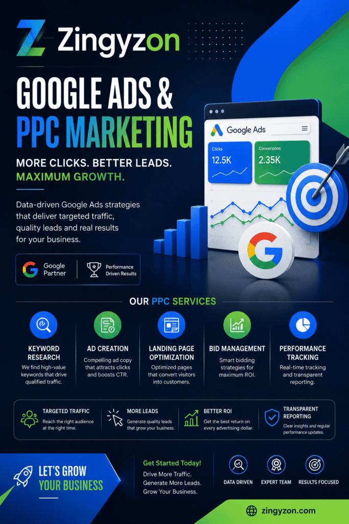 Google Ads & PPC Marketing | Zingyzon