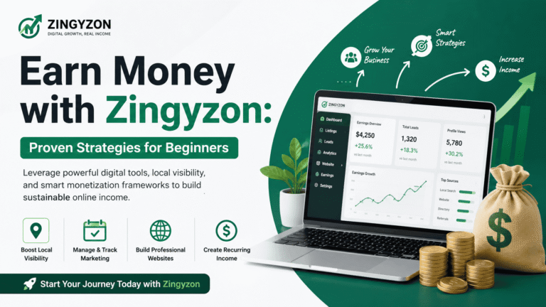 Earn Money with Zingyzon | Proven Strategies for Beginners