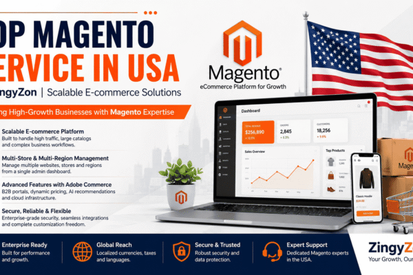 Top Magento Service in USA by ZingyZon | Scalable E-commerce Solutions