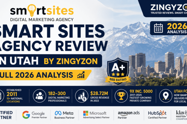 Smart Sites Agency Review in Utah by Zingyzon | Full 2026 Analysis