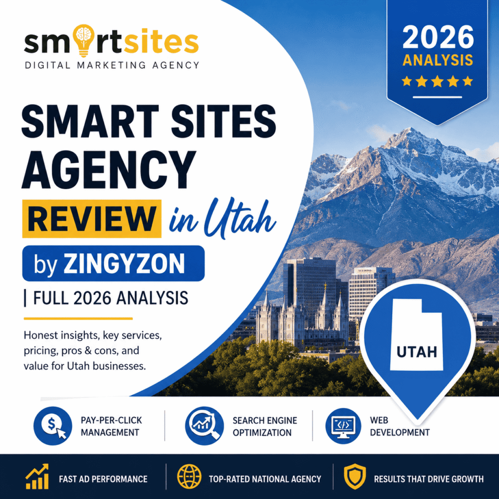 Smart Sites Agency Review in Utah by Zingyzon | Full 2026 Analysis