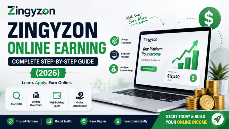 Zingyzon Online Earning | Complete Step-by-Step Guide (2026)