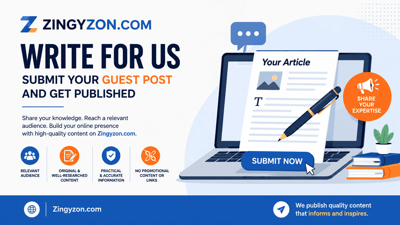 Zingyzon.com Write for Us | Submit Your Guest Post and Get Published